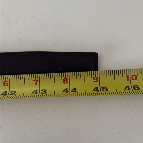 GUCCI Black Leather Belt with Gold Buckle main image 6